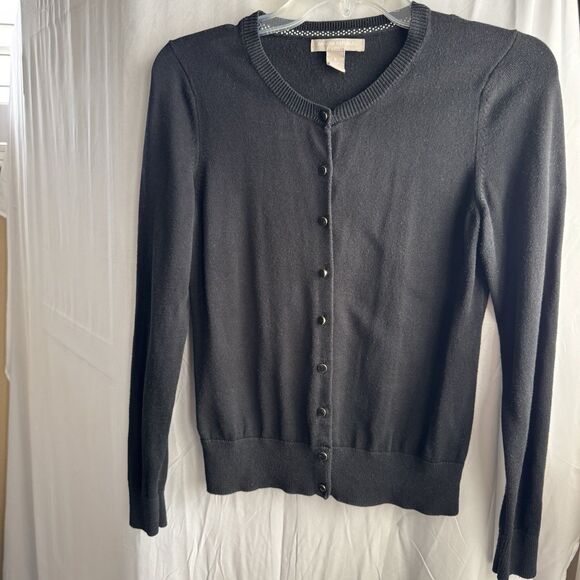 Banana Republic Women’s Black Cardigan Bundle Size S 2 Pieces Preppy Academia - Picture 13 of 16